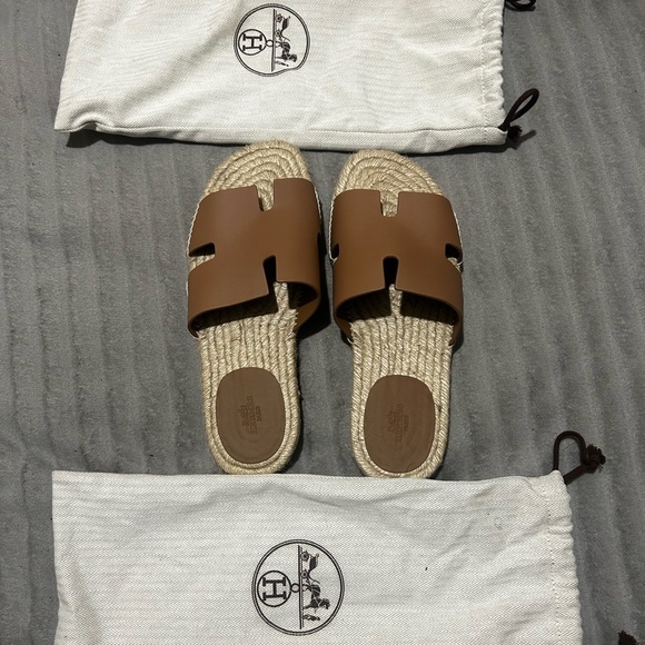 Hermes Brown Sandals main image 5
